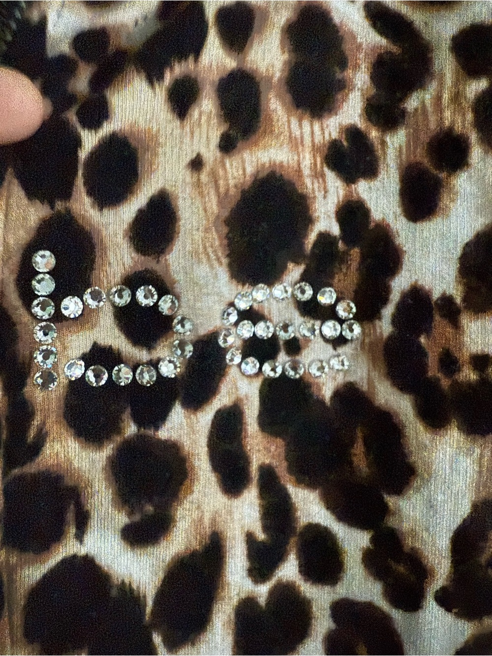 Bebe like new Leopard Print Hooded Women's Y2K Sweater - Picture 3 of 8
